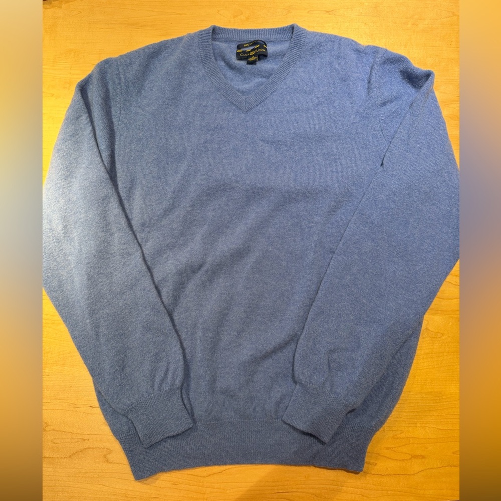 Club Room 100% 2-ply Cashmere V-Neck Sweater